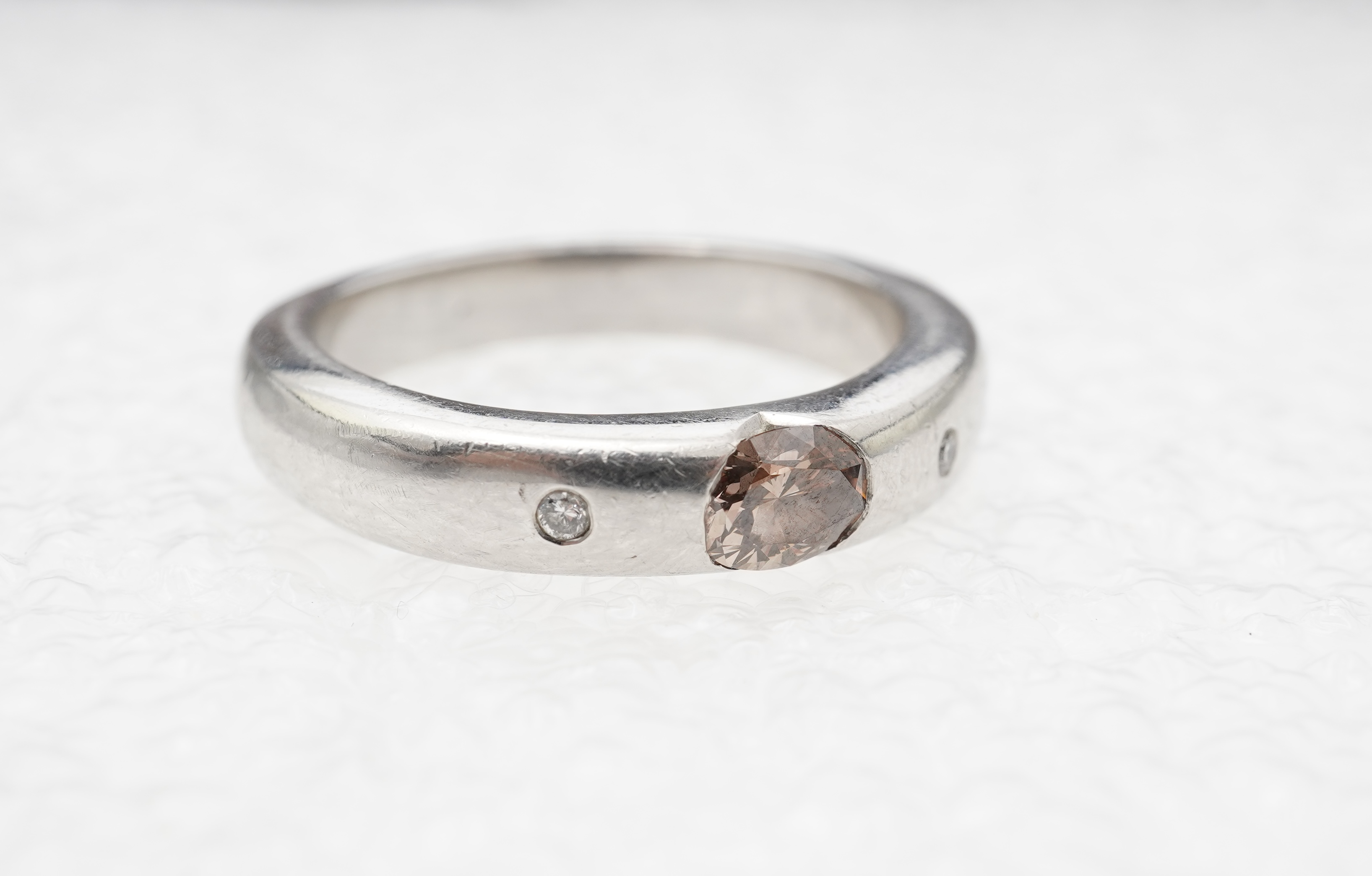 A brown diamond ring